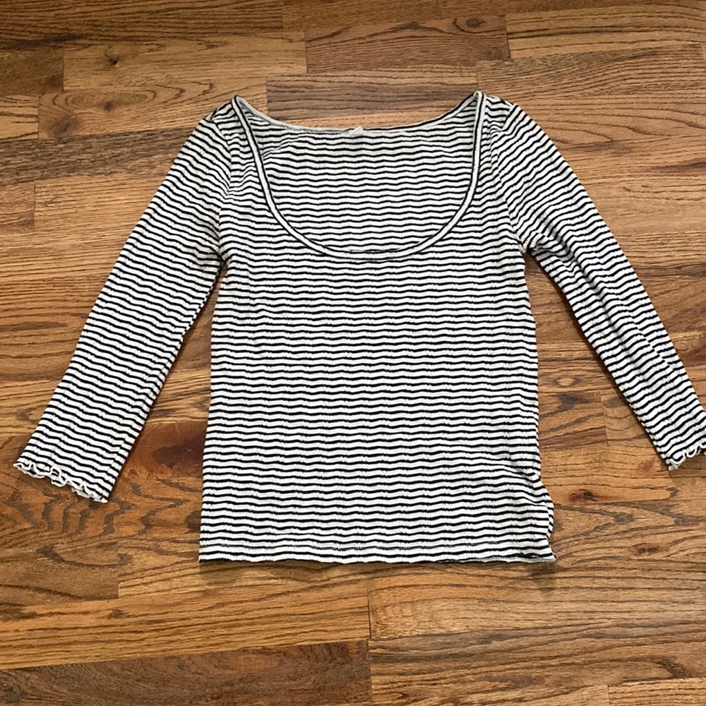 Black and white shirt
